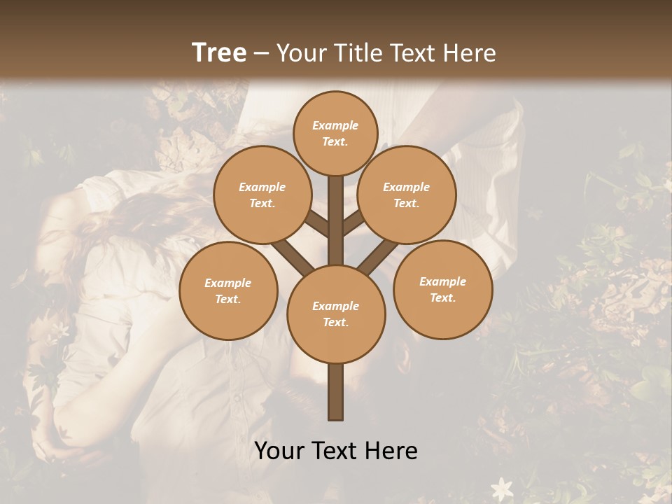 A Man And A Little Girl Laying On The Ground PowerPoint Template