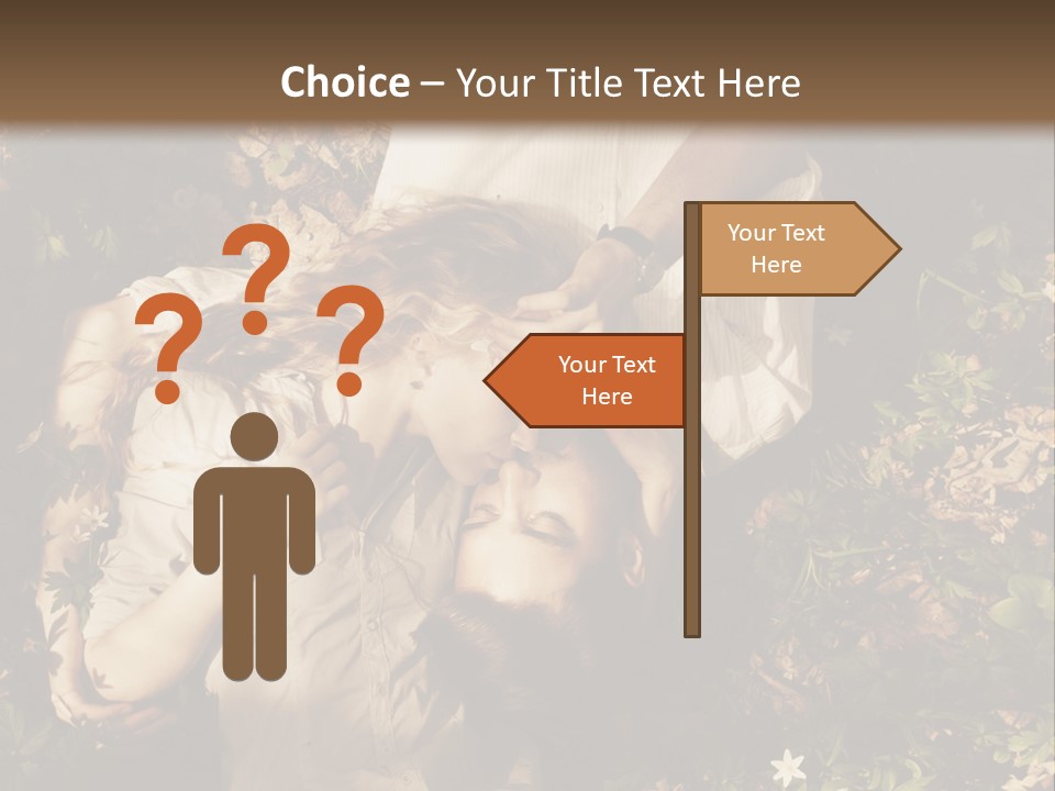 A Man And A Little Girl Laying On The Ground PowerPoint Template