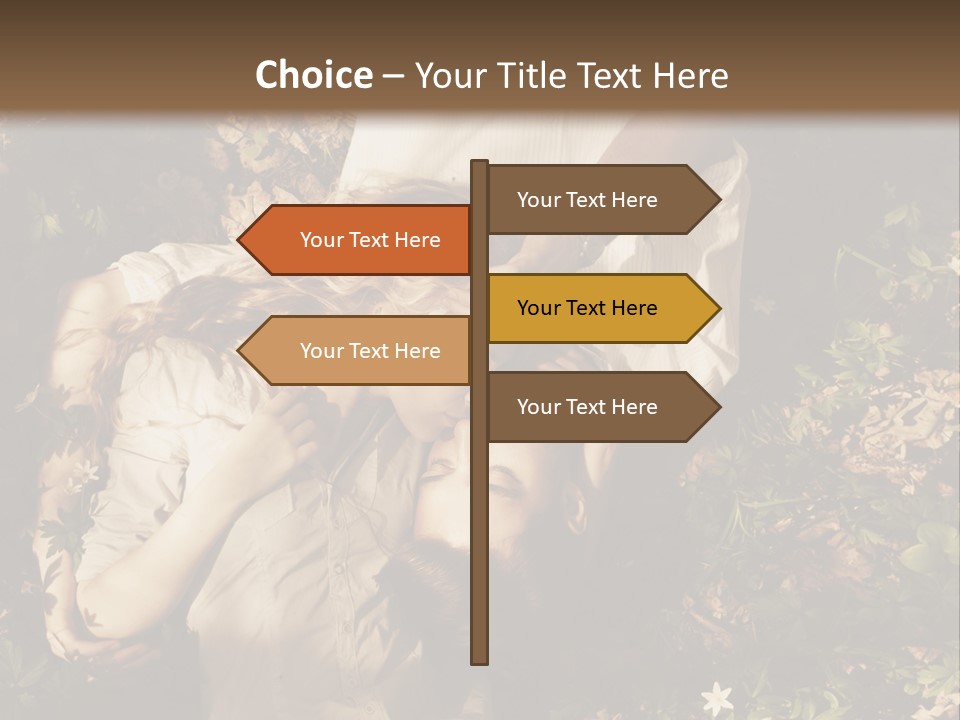 A Man And A Little Girl Laying On The Ground PowerPoint Template