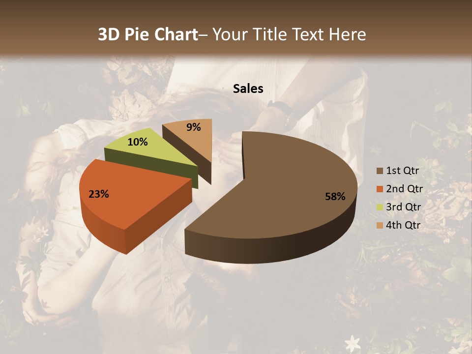 A Man And A Little Girl Laying On The Ground PowerPoint Template