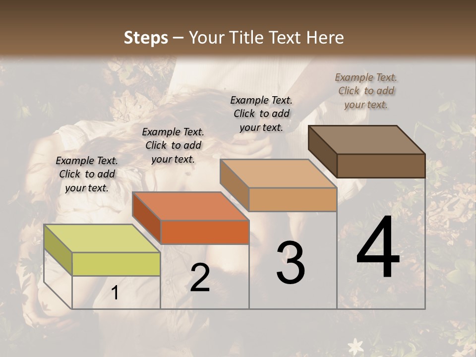 A Man And A Little Girl Laying On The Ground PowerPoint Template