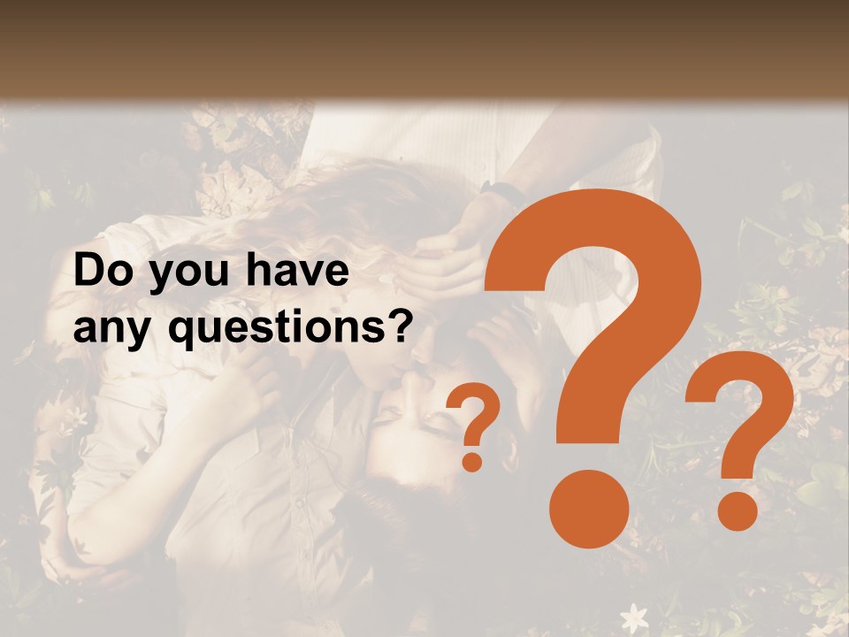 A Man And A Little Girl Laying On The Ground PowerPoint Template