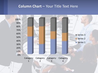 A Group Of People Sitting Around A Table With Laptops PowerPoint Template