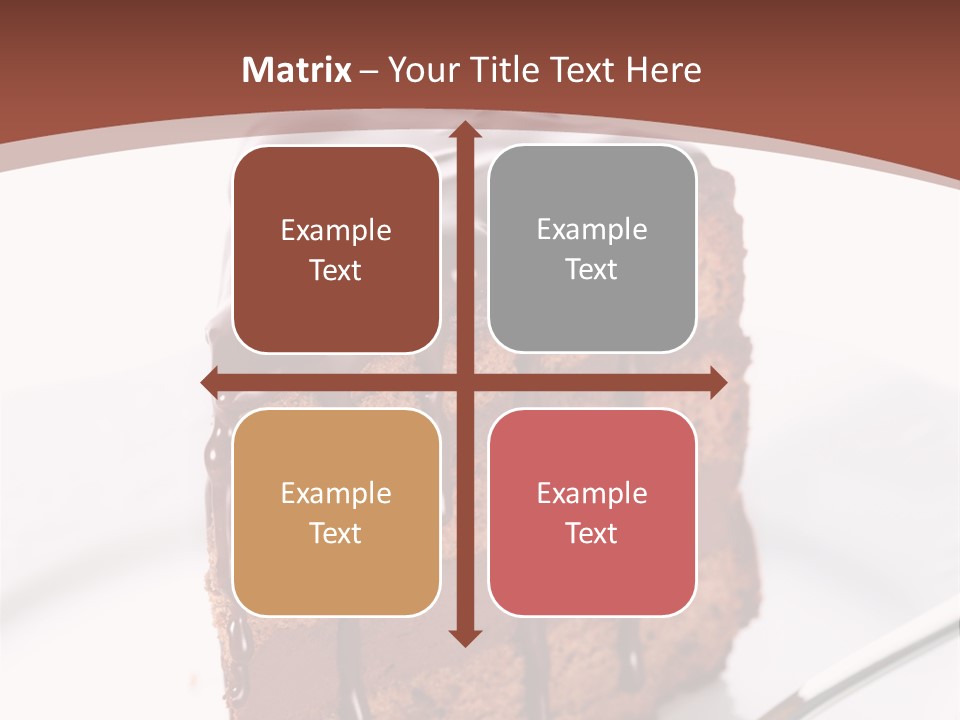 A Piece Of Cake On A Plate With A Fork PowerPoint Template