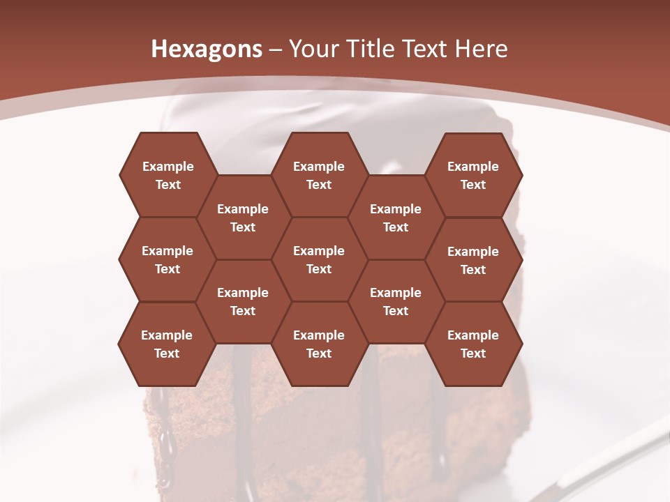 A Piece Of Cake On A Plate With A Fork PowerPoint Template