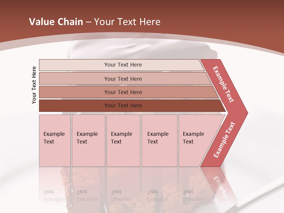 A Piece Of Cake On A Plate With A Fork PowerPoint Template