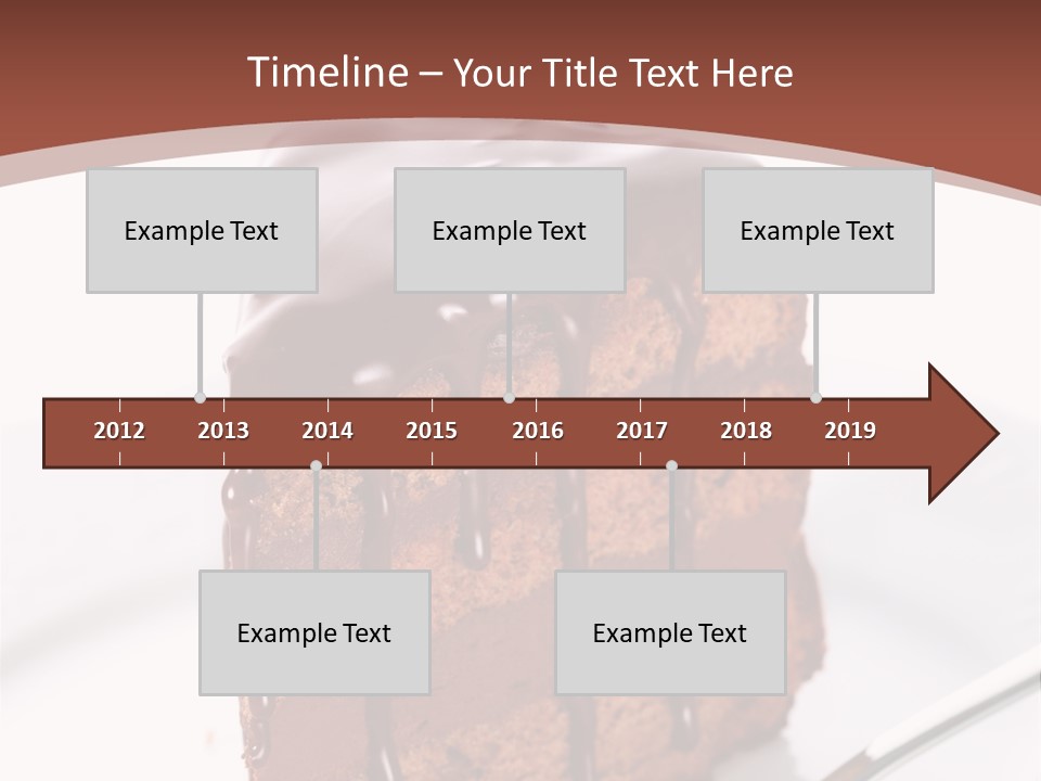 A Piece Of Cake On A Plate With A Fork PowerPoint Template