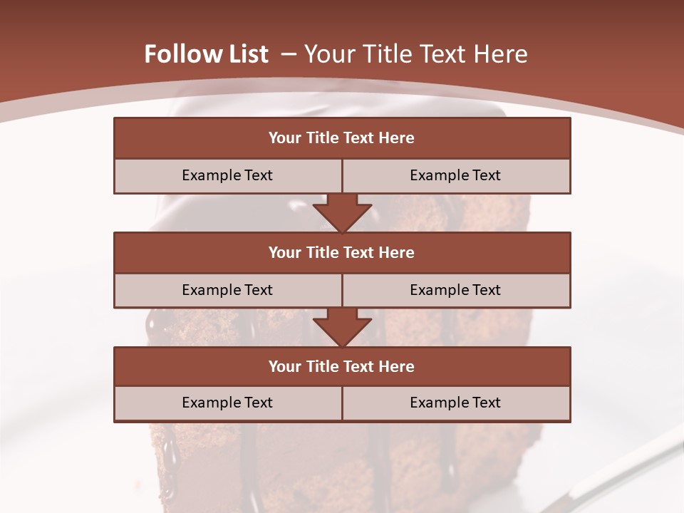 A Piece Of Cake On A Plate With A Fork PowerPoint Template