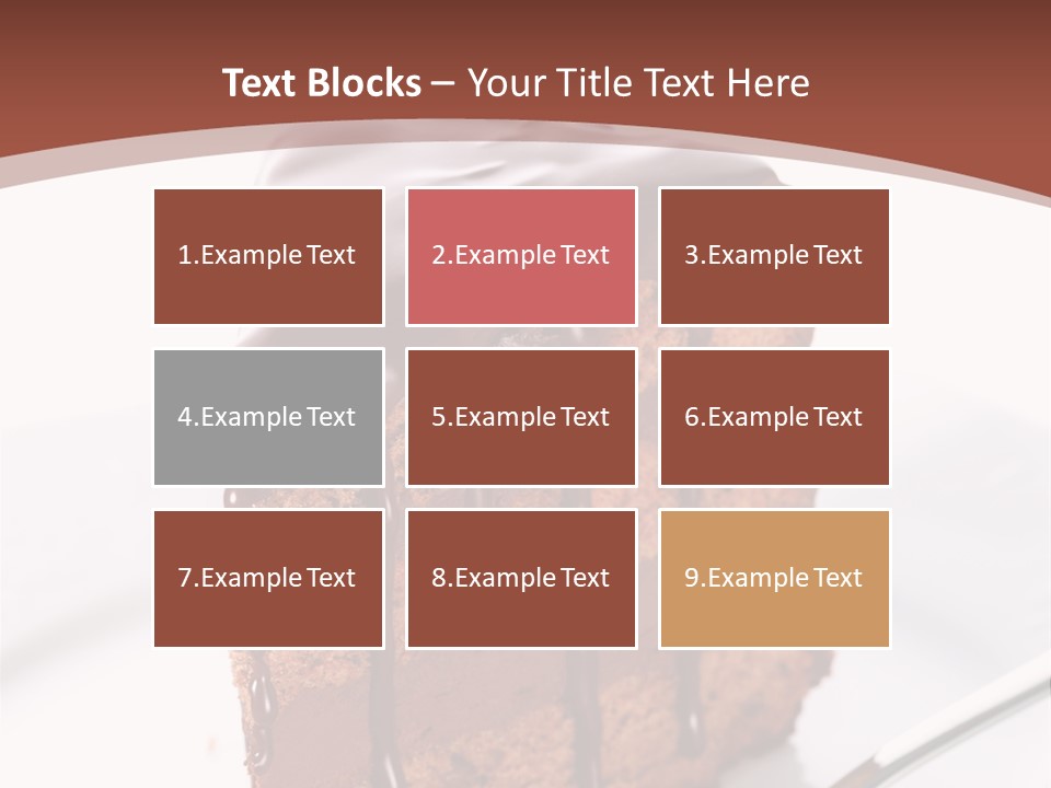 A Piece Of Cake On A Plate With A Fork PowerPoint Template