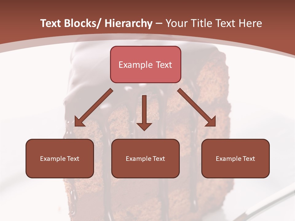 A Piece Of Cake On A Plate With A Fork PowerPoint Template