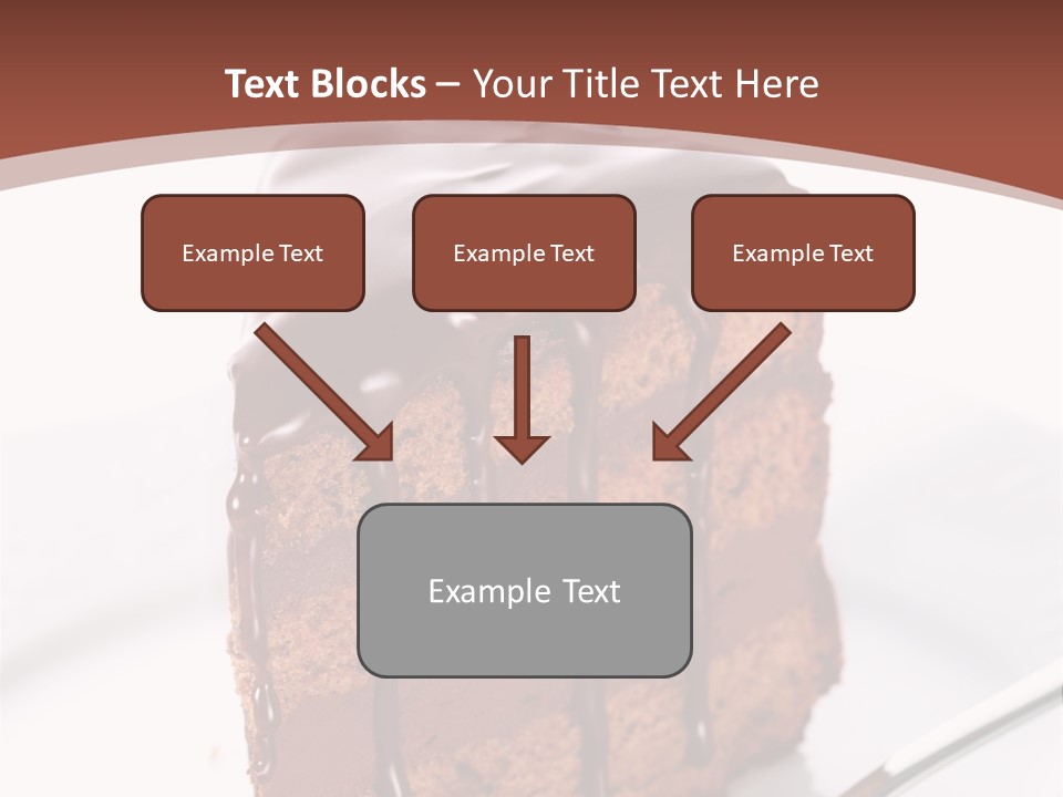 A Piece Of Cake On A Plate With A Fork PowerPoint Template