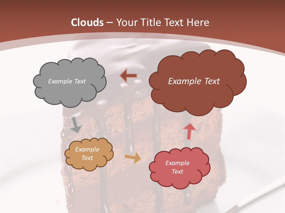 A Piece Of Cake On A Plate With A Fork PowerPoint Template