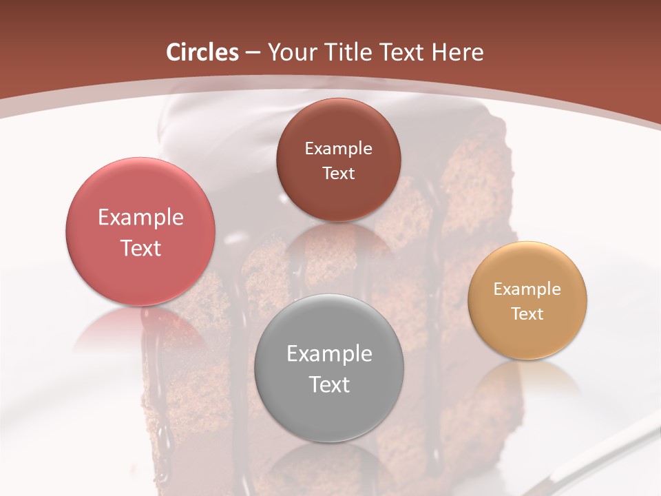 A Piece Of Cake On A Plate With A Fork PowerPoint Template