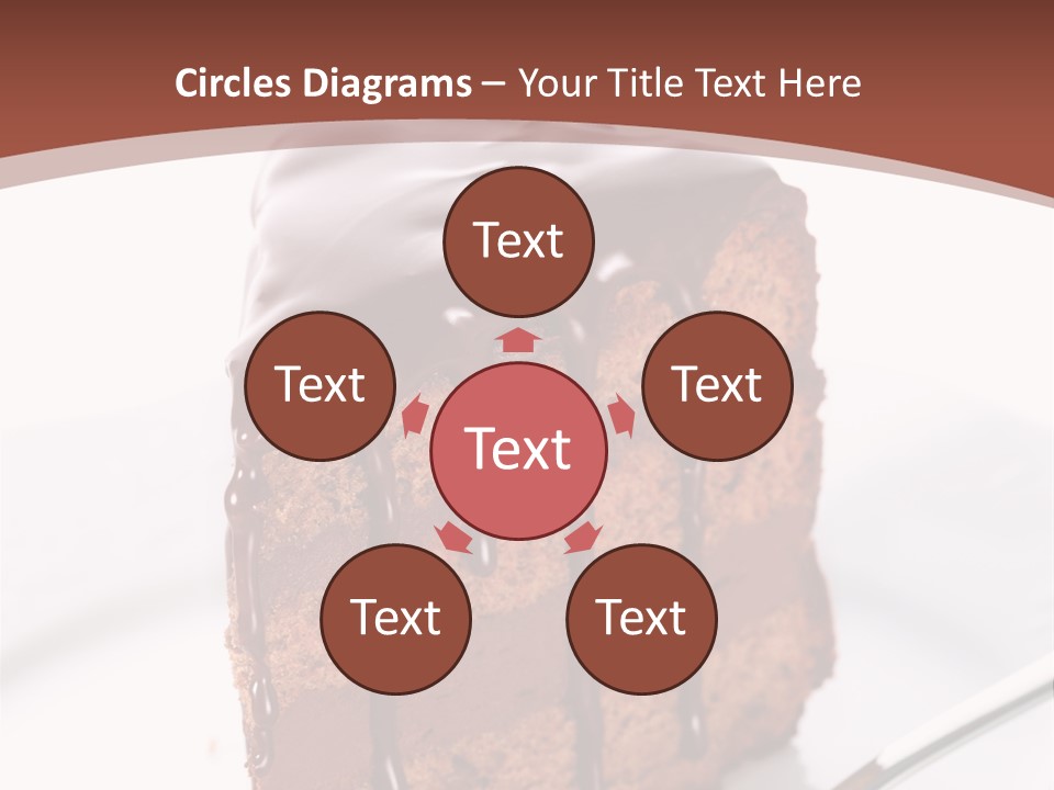 A Piece Of Cake On A Plate With A Fork PowerPoint Template