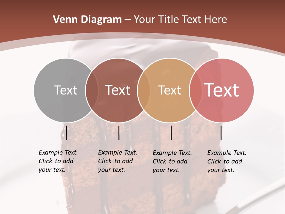 A Piece Of Cake On A Plate With A Fork PowerPoint Template