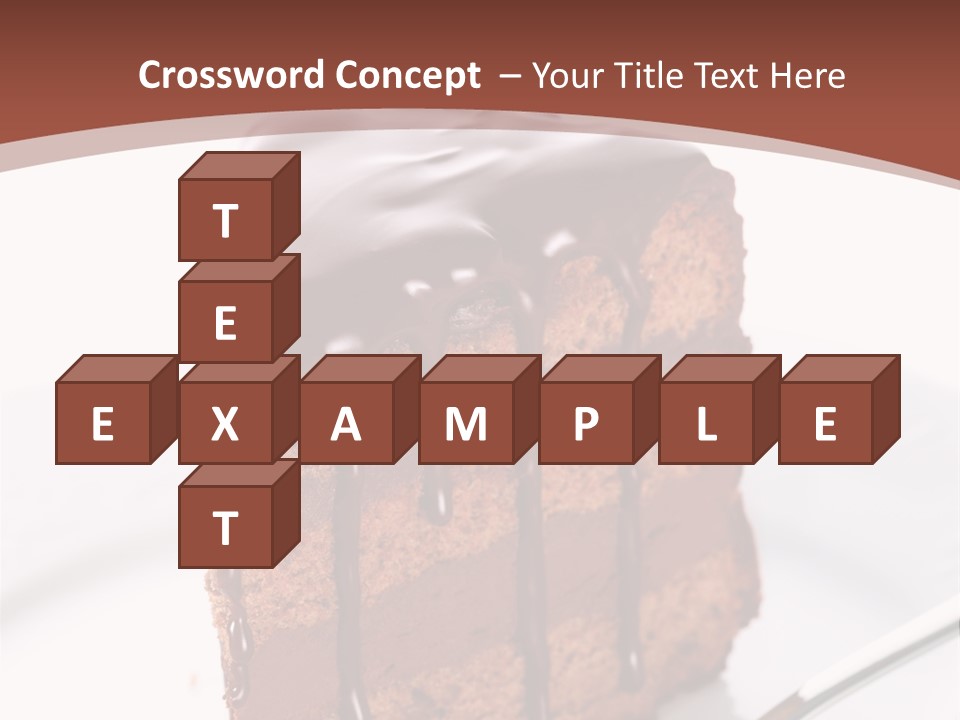 A Piece Of Cake On A Plate With A Fork PowerPoint Template