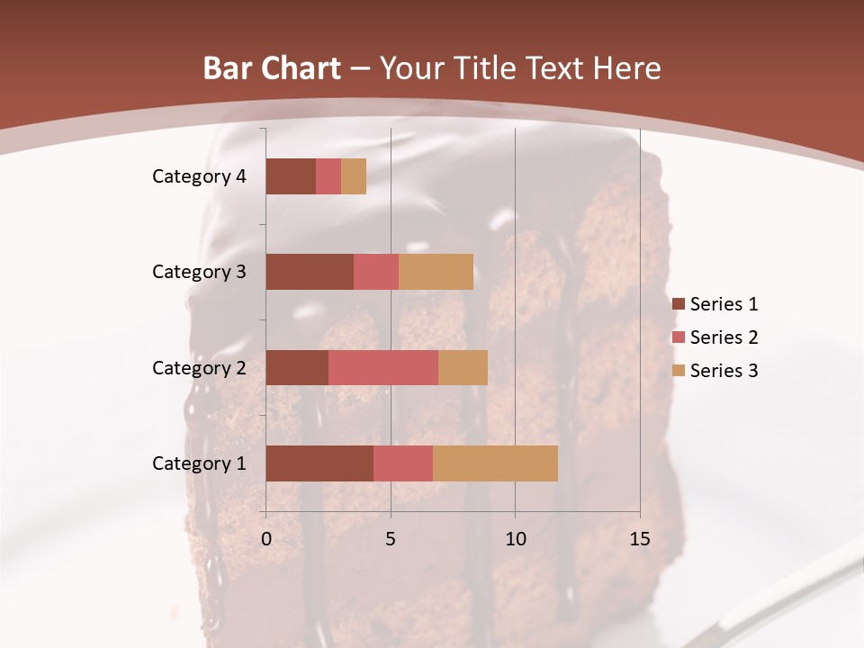 A Piece Of Cake On A Plate With A Fork PowerPoint Template