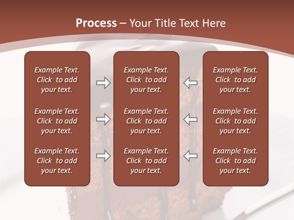 A Piece Of Cake On A Plate With A Fork PowerPoint Template