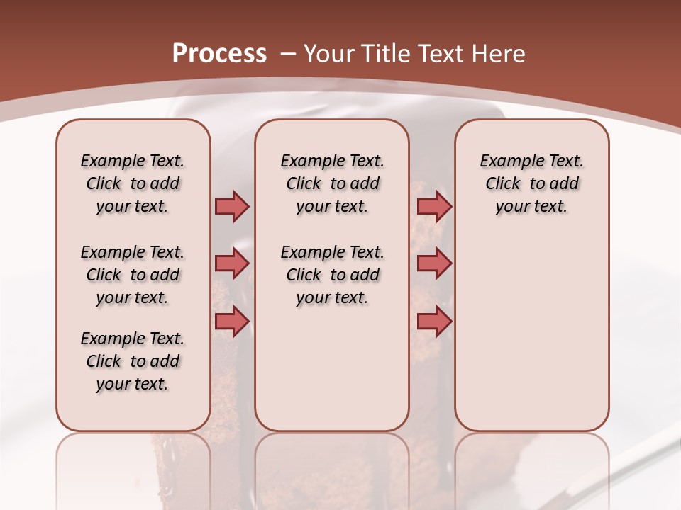 A Piece Of Cake On A Plate With A Fork PowerPoint Template