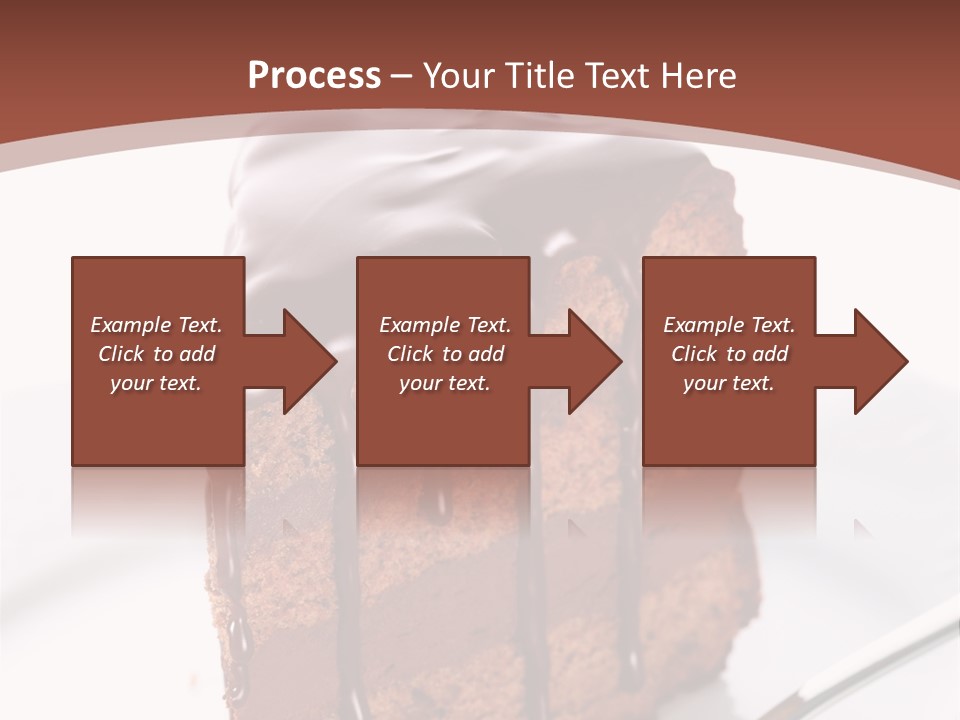 A Piece Of Cake On A Plate With A Fork PowerPoint Template