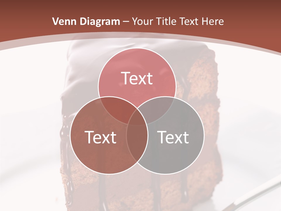 A Piece Of Cake On A Plate With A Fork PowerPoint Template