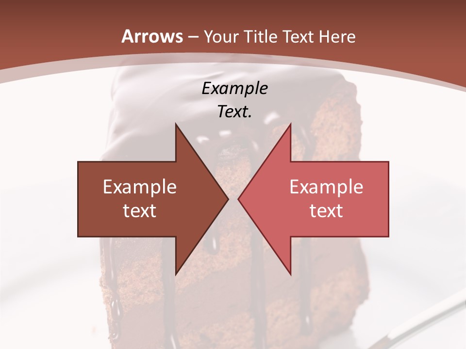 A Piece Of Cake On A Plate With A Fork PowerPoint Template