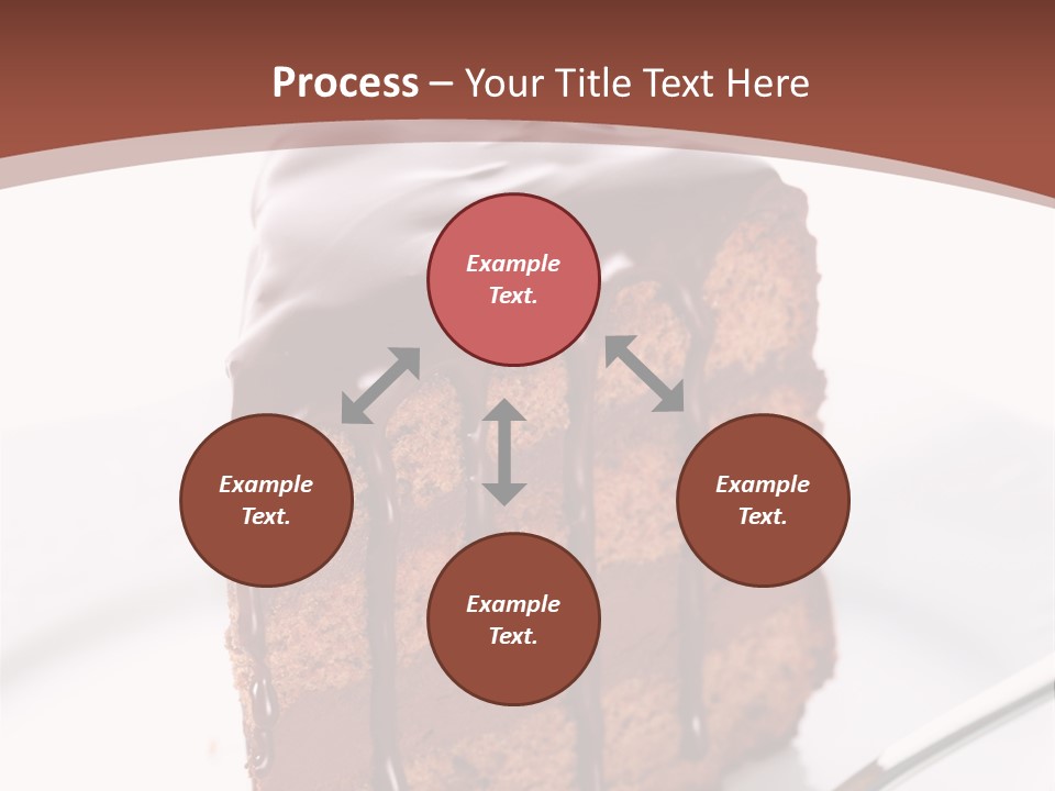 A Piece Of Cake On A Plate With A Fork PowerPoint Template