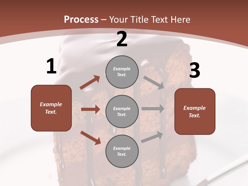A Piece Of Cake On A Plate With A Fork PowerPoint Template