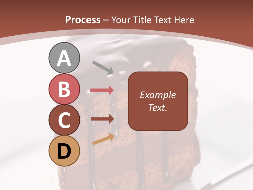 A Piece Of Cake On A Plate With A Fork PowerPoint Template
