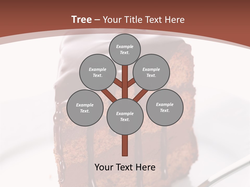 A Piece Of Cake On A Plate With A Fork PowerPoint Template