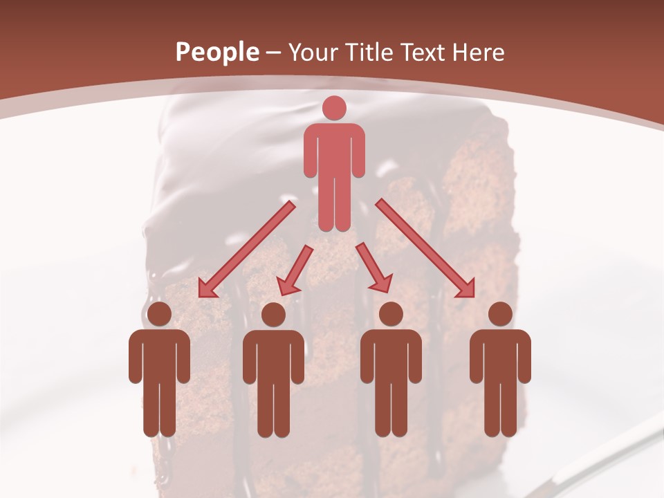 A Piece Of Cake On A Plate With A Fork PowerPoint Template