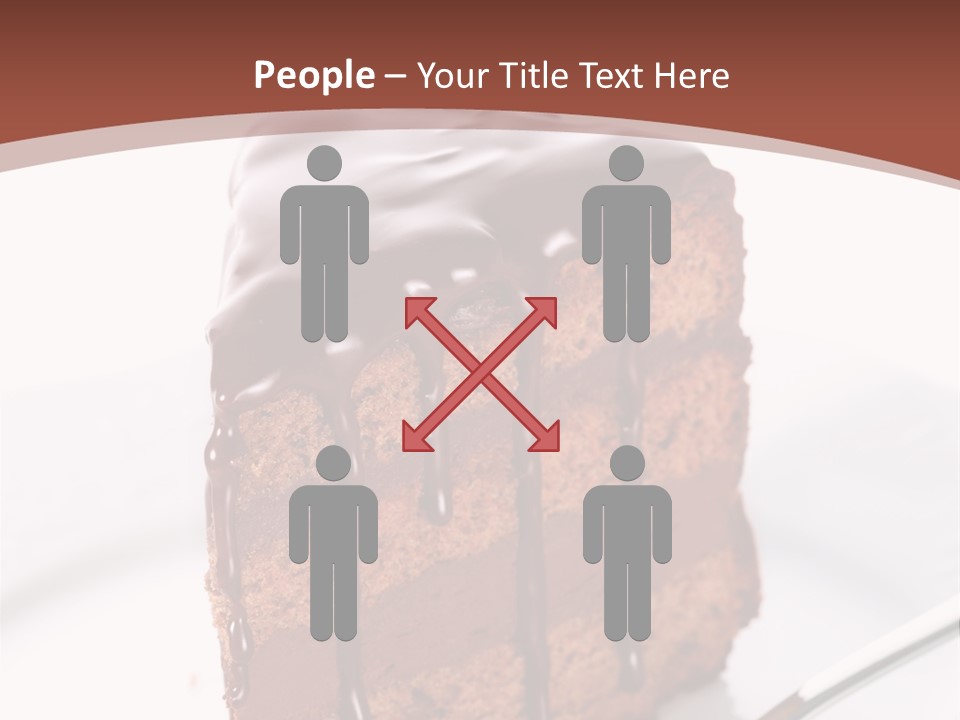 A Piece Of Cake On A Plate With A Fork PowerPoint Template