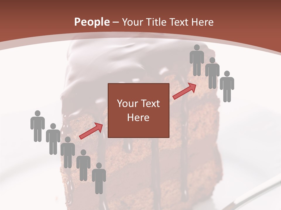 A Piece Of Cake On A Plate With A Fork PowerPoint Template