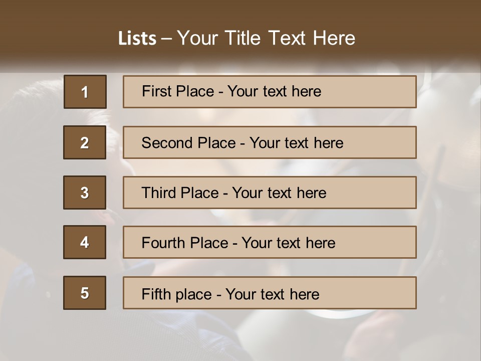 A Young Boy Playing Drums In Front Of A Drum Set PowerPoint Template