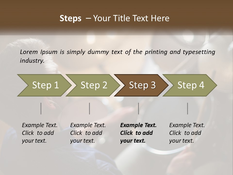 A Young Boy Playing Drums In Front Of A Drum Set PowerPoint Template