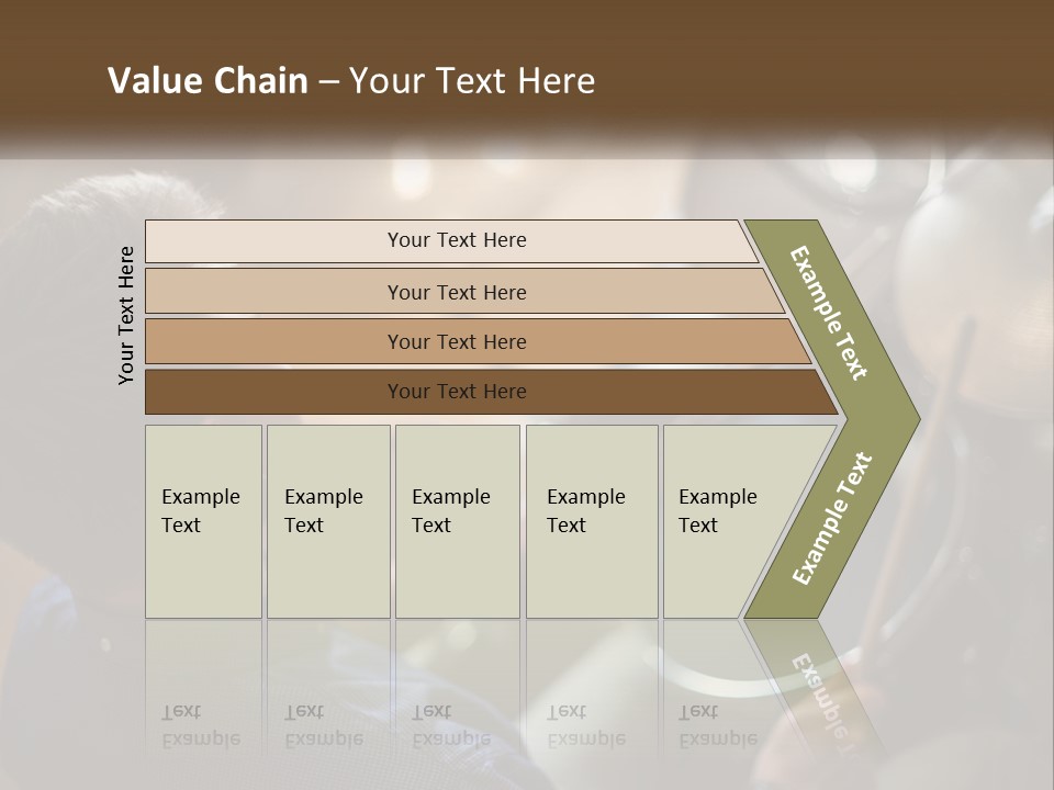 A Young Boy Playing Drums In Front Of A Drum Set PowerPoint Template