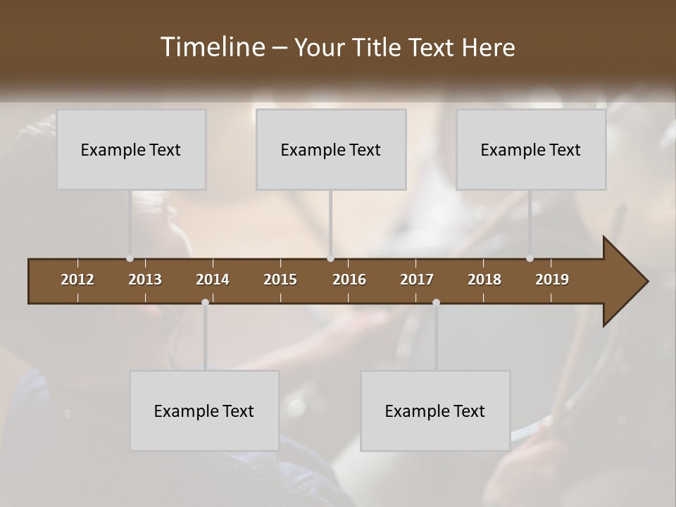 A Young Boy Playing Drums In Front Of A Drum Set PowerPoint Template