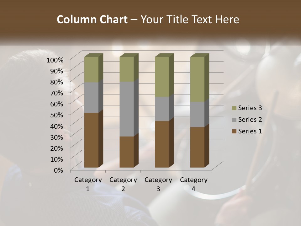 A Young Boy Playing Drums In Front Of A Drum Set PowerPoint Template