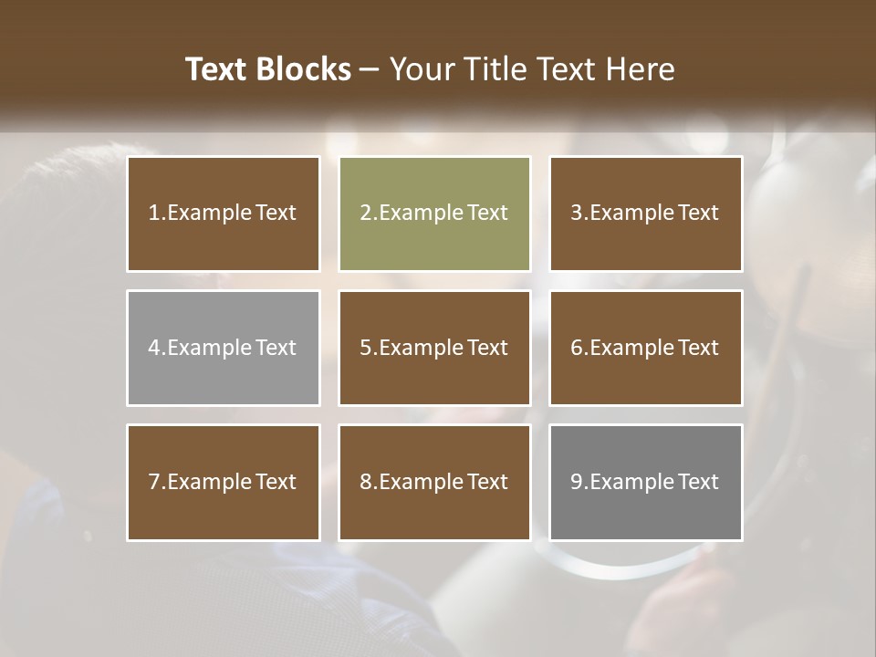 A Young Boy Playing Drums In Front Of A Drum Set PowerPoint Template