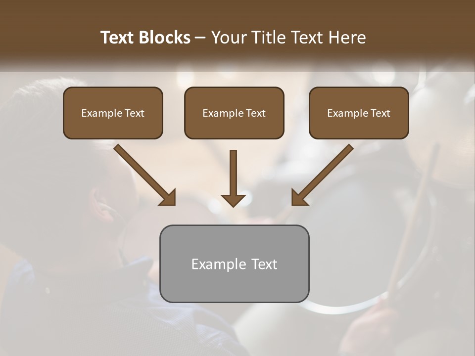 A Young Boy Playing Drums In Front Of A Drum Set PowerPoint Template