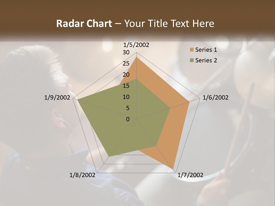 A Young Boy Playing Drums In Front Of A Drum Set PowerPoint Template