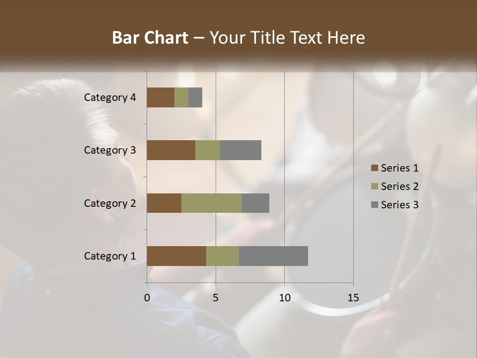 A Young Boy Playing Drums In Front Of A Drum Set PowerPoint Template
