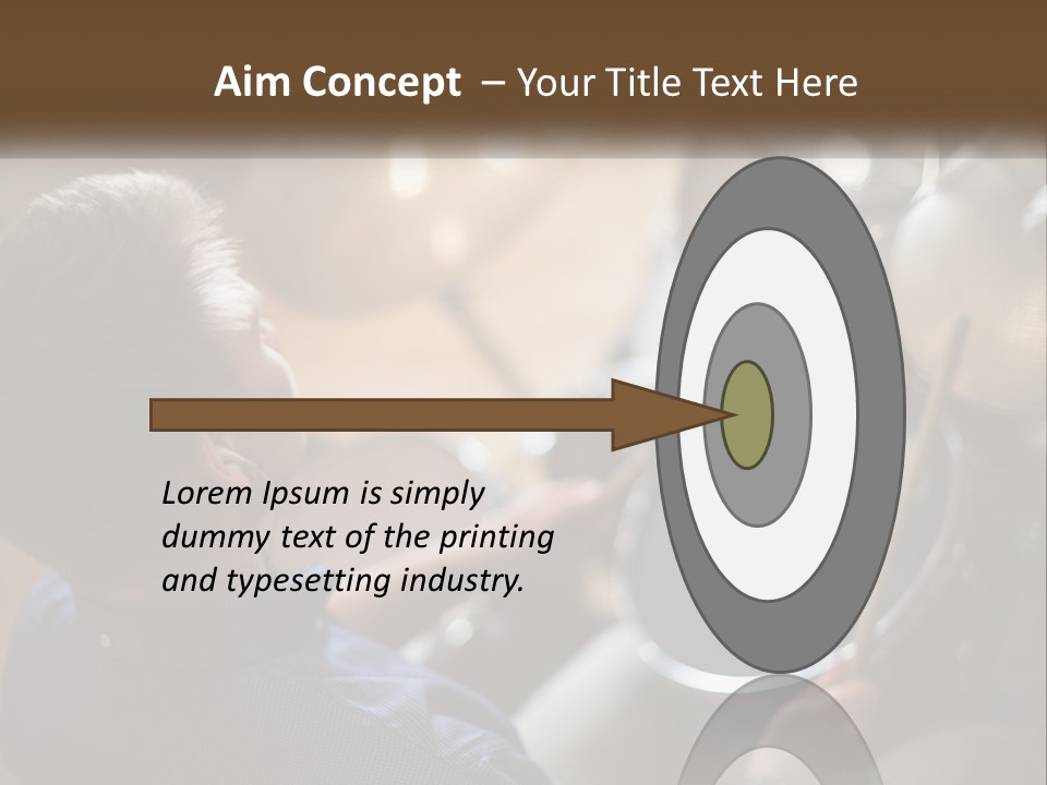 A Young Boy Playing Drums In Front Of A Drum Set PowerPoint Template