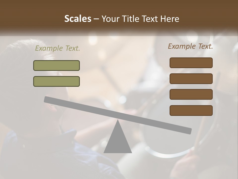 A Young Boy Playing Drums In Front Of A Drum Set PowerPoint Template