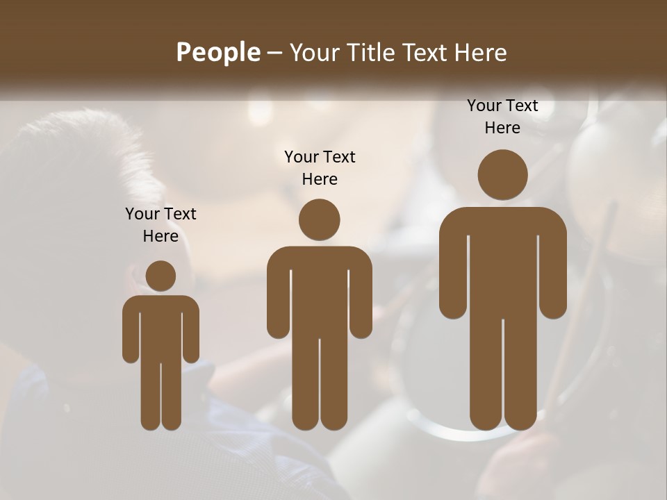 A Young Boy Playing Drums In Front Of A Drum Set PowerPoint Template