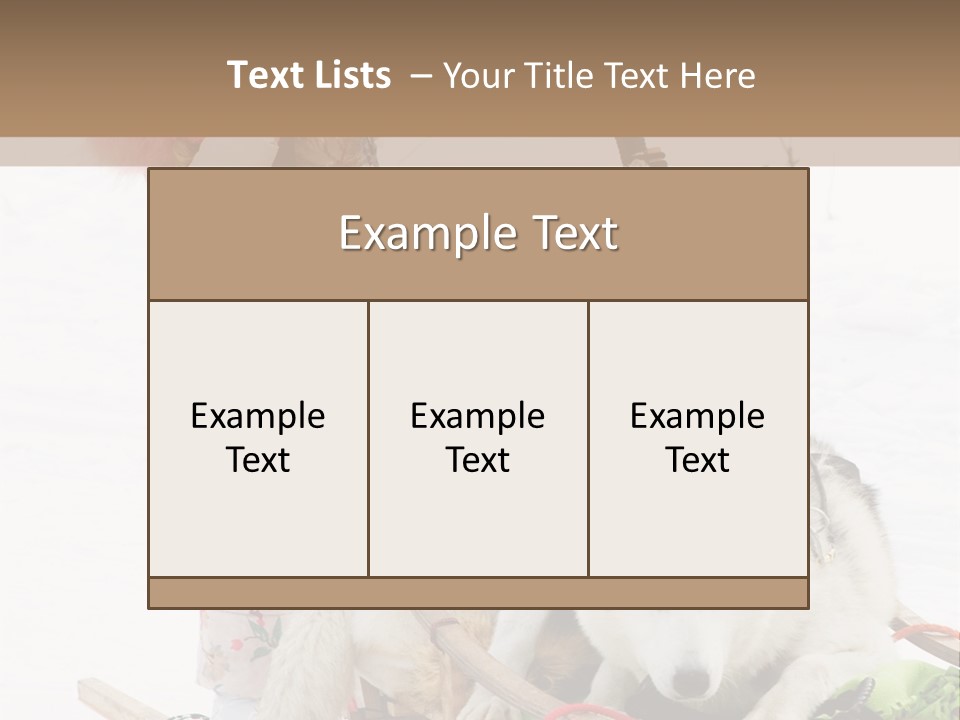 A Woman Riding A Sled With Two Dogs On It PowerPoint Template