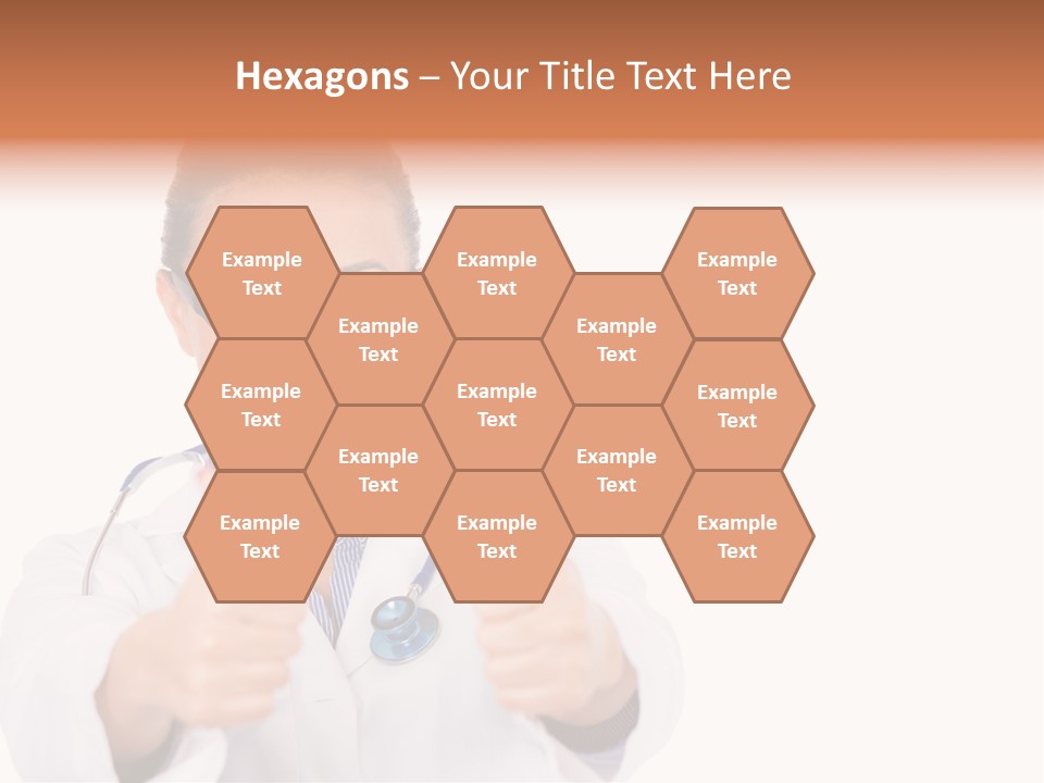 A Woman Doctor Giving A Thumbs Up PowerPoint Template