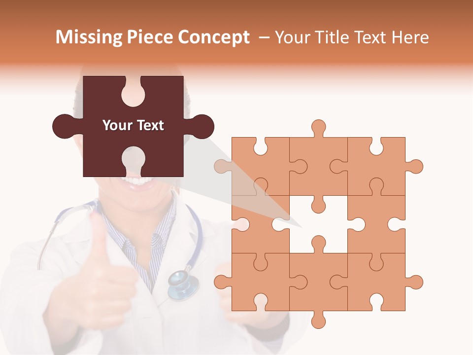 A Woman Doctor Giving A Thumbs Up PowerPoint Template