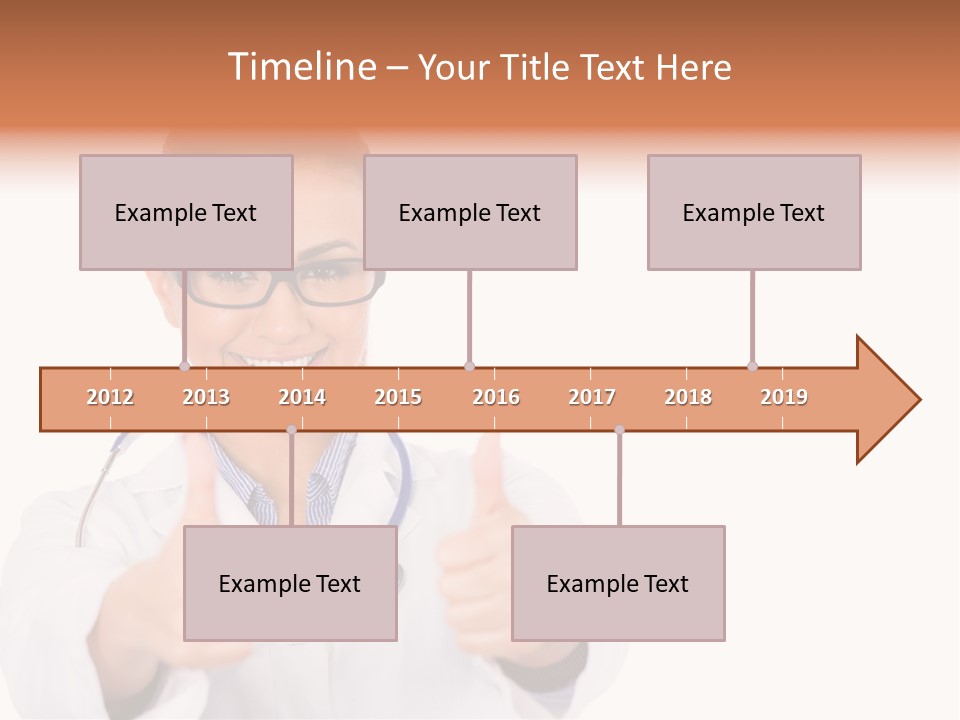 A Woman Doctor Giving A Thumbs Up PowerPoint Template