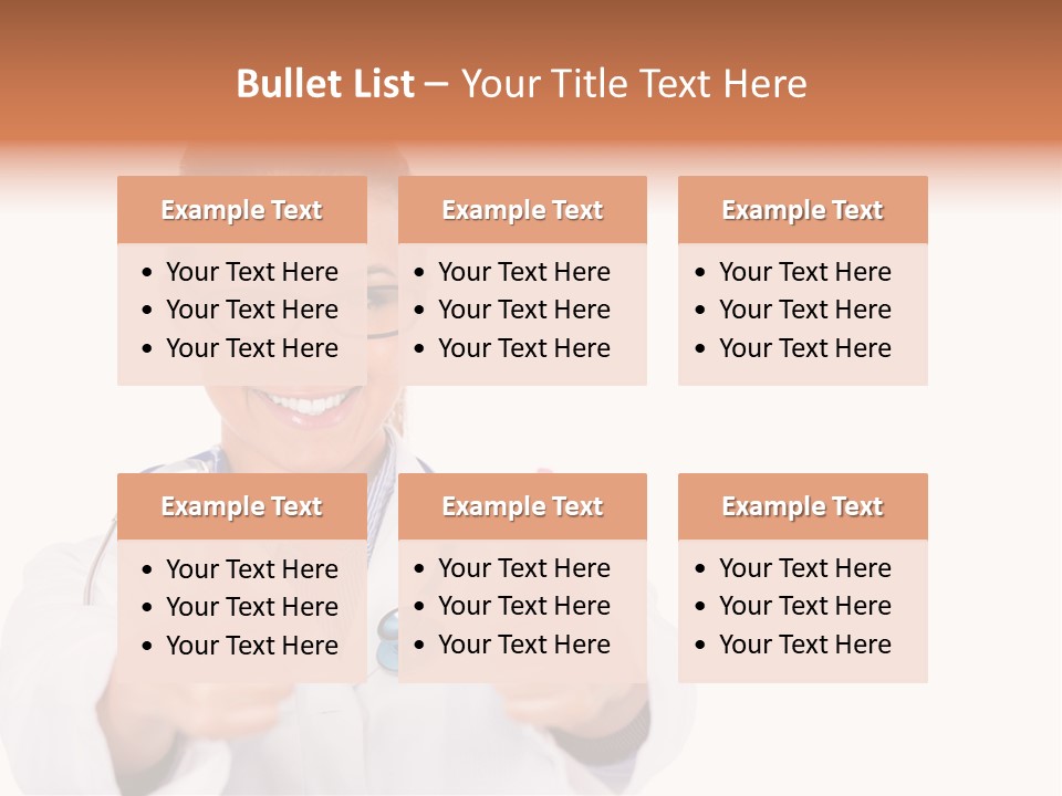 A Woman Doctor Giving A Thumbs Up PowerPoint Template